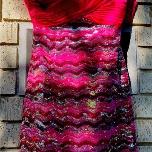 Strapless Pink prom dress